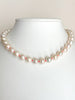 delightful funky white pearls on neon knots