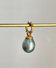 soft pistachio Tahitian pearl pendant