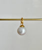 white bauble pearl pendant