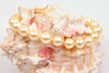 vintage soft golden japan akoya pearl bracelet