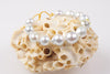 soft silvery white south sea pearl bracelet