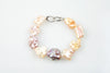 eccentric multicolor chinese freshwater pearl bracelet