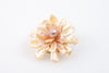 chinese freshwater pearl flower brooch