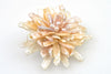 giant peach cluster blossom pearl brooch