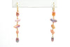 colorful "keshi" cascade earrings