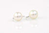 modern dangle pearl earrings