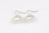 modern dangle pearl earrings