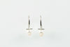 modern statement pearl drop earrings