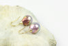 metallic luster rainbow fruiting pearl earrings