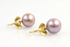 classic fruiting pink pearl earrings