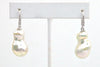souffle pearl and diamond earrings