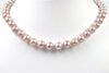 ripple mauve pearl necklace
