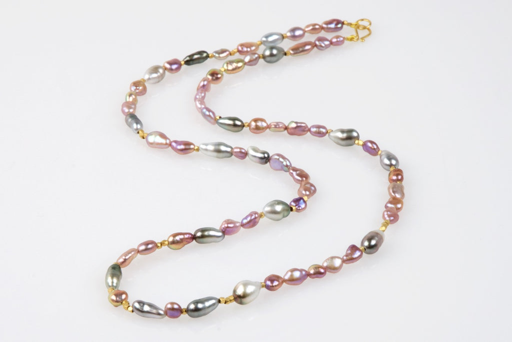 rich keshi pearl medley necklace