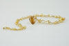 heart of golden keshi pearl necklace