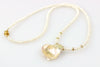 peach petal necklace