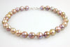 big natural color ripple pearl necklace