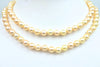 vintage golden japan akoya pearl rope