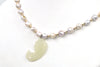 rosebud pearl and antique nephrite necklace