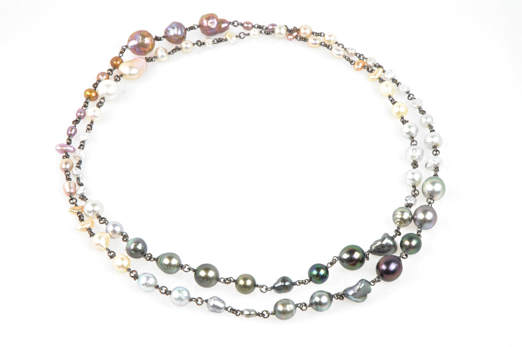 moonshadow pearl medley necklace