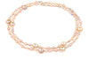 blush waterfall pearl necklace