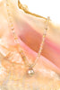 rutilated quartz and japan kasumi pearl necklace