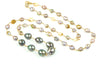 tahitian and rosebud pearl necklace