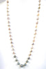 tahitian pearl and rosebud pearl necklace