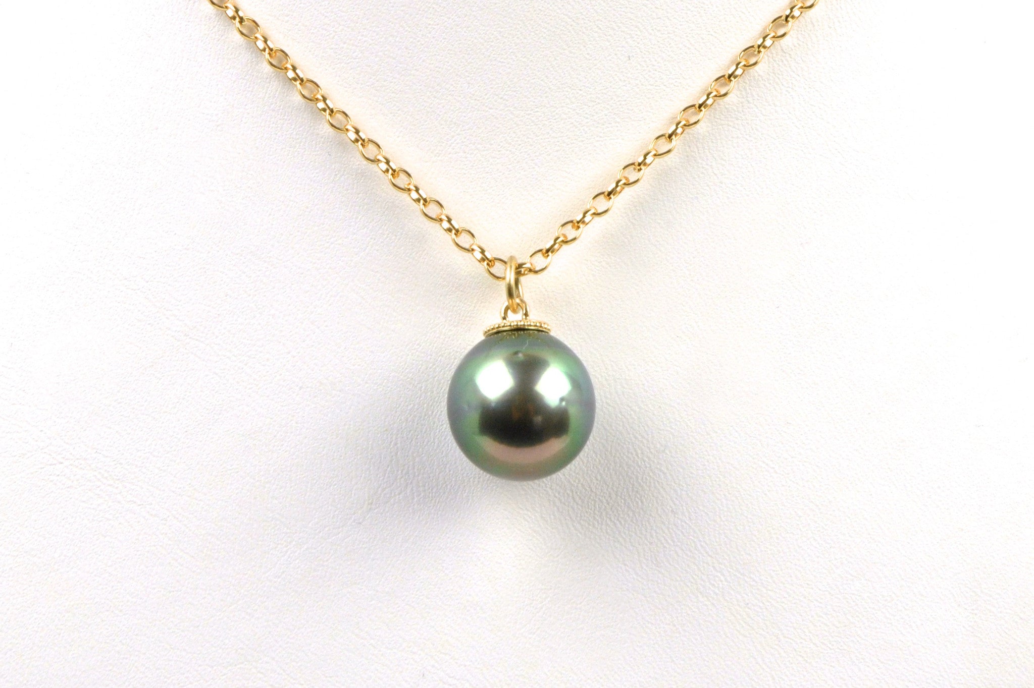 15.8mm peacock tahitian pearl pendant – Kojima Pearl