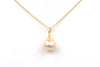 champagne japan kasumi simple pearl pendant