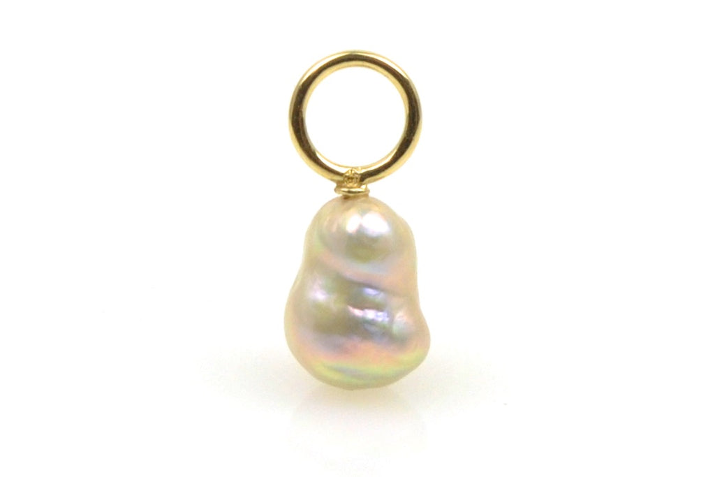 baroque japan kasumi champagne duck pearl pendant