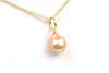 apricot japan kasumi drop pearl pendant