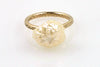 white rosebud pearl ring