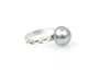 etched arrows sterling silver and soft silver tahitian pearl ring
