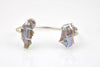 freeform textured pearl sterling bangle