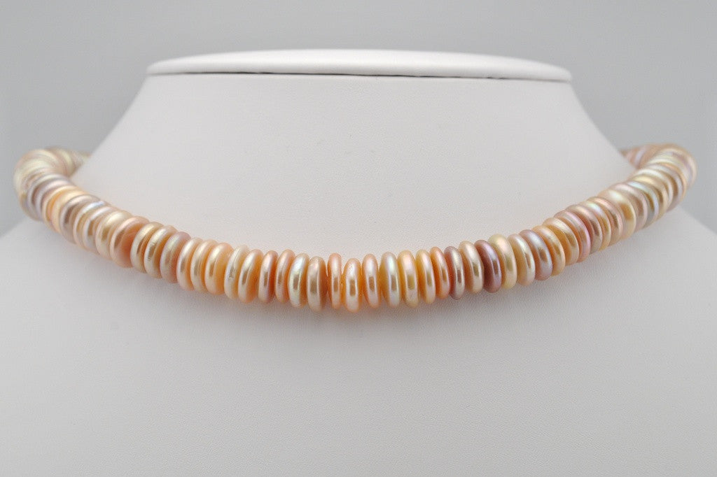 stacked coin pearl strand