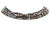 6 strand lot of dyed moon-tone pearls