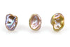3 pearl lot of metallic cup pearls