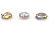 3 pearl lot of metallic cup pearls