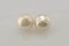 bead nucleated white pearl pair