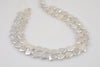 triangle coin center drill chinese fresh water pearl strands