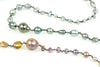 all seasons mixed pearl wrap necklace